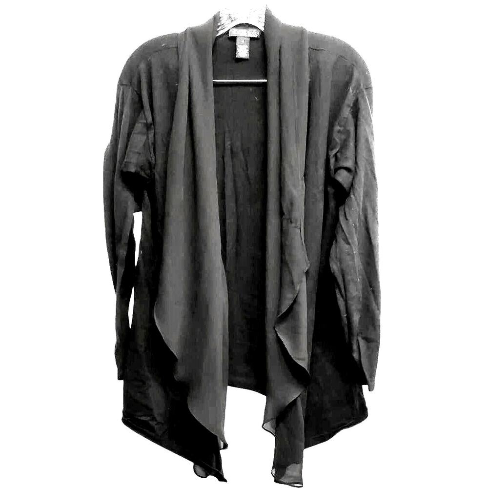 Willi Smith Women's Black Cardigan Size Medium